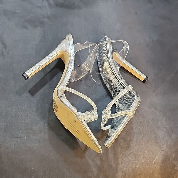 BRAND NEW POINTED TOE HIGH HEEL STILETTO CLEAR  RHINESTONE STRAP SANDAL G1 - Picture 14 of 16